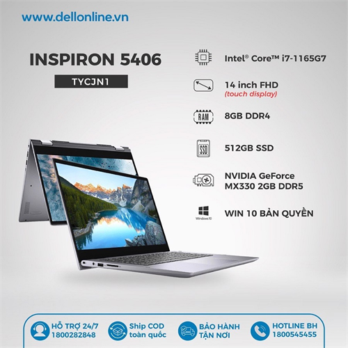 Laptop Dell Inspiron 14 5406 i7 (TYCJN1)